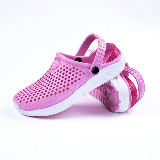 azfleek Sandals Unisex Summer Beach Sandals Lightweight Anti-Slip Clogs Pink / 8.5