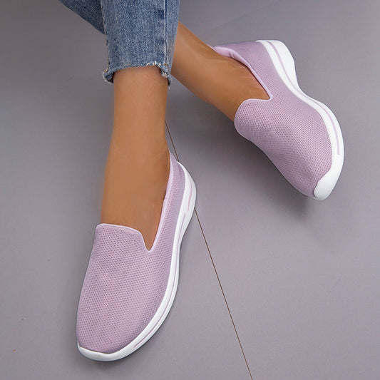 azfleek Slip-on Shoes Women's Light Breathable Mesh Slip-On Sneakers