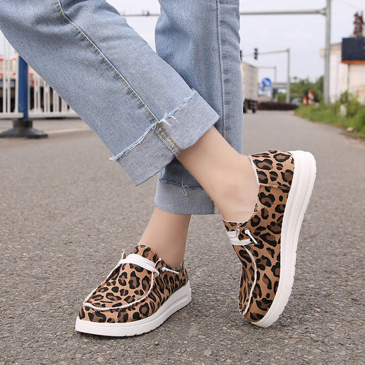 azfleek Slip-on Shoes Women's Loafers Comfortable Platform Sneakers
