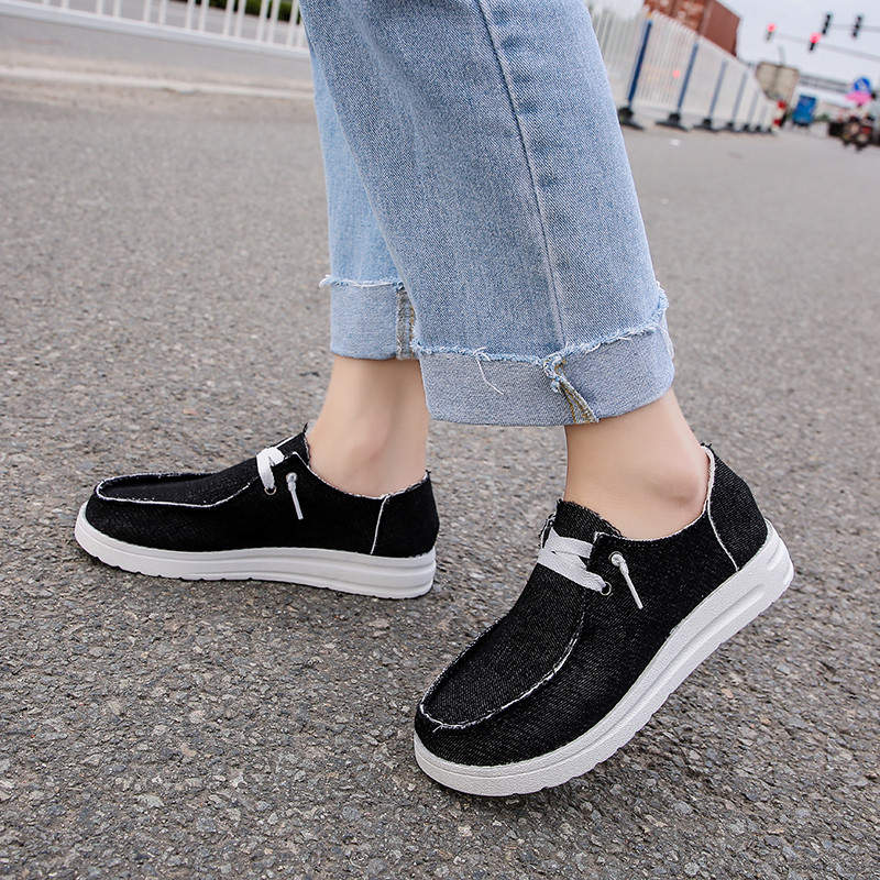 azfleek Slip-on Shoes Women's Loafers Comfortable Platform Sneakers