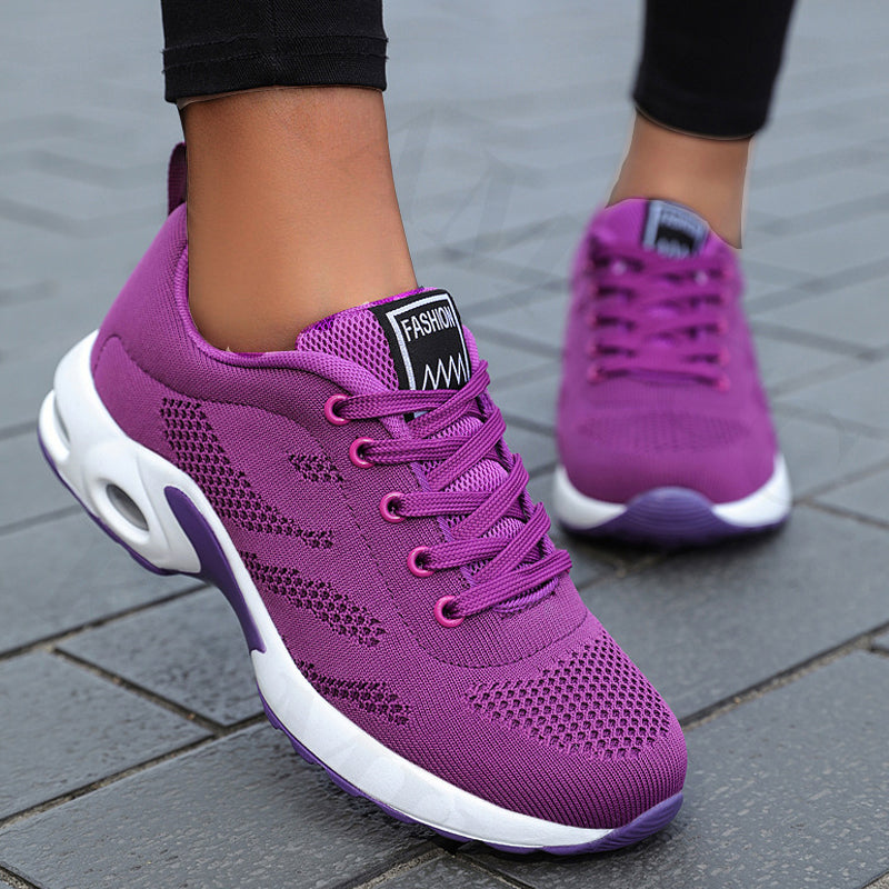 azfleek Lace-up Shoes Women Running Shoes Breathable Outdoor Lightweight Sports Shoes