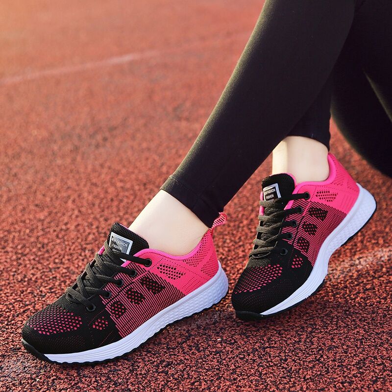 azfleek Lace-up Shoes Women Casual Mesh Shoes Sports Walking Running Shoes