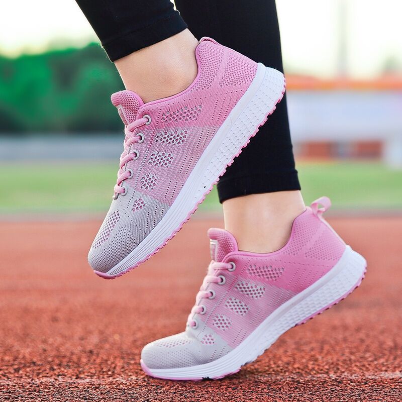 azfleek Lace-up Shoes Women Casual Mesh Shoes Sports Walking Running Shoes