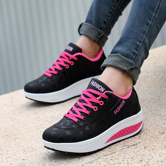 azfleek Orthopedic Shoes Women Platform Thick Bottom Wedges Sneakers
