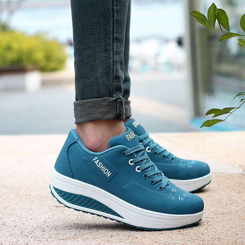 azfleek Orthopedic Shoes Women Platform Thick Bottom Wedges Sneakers