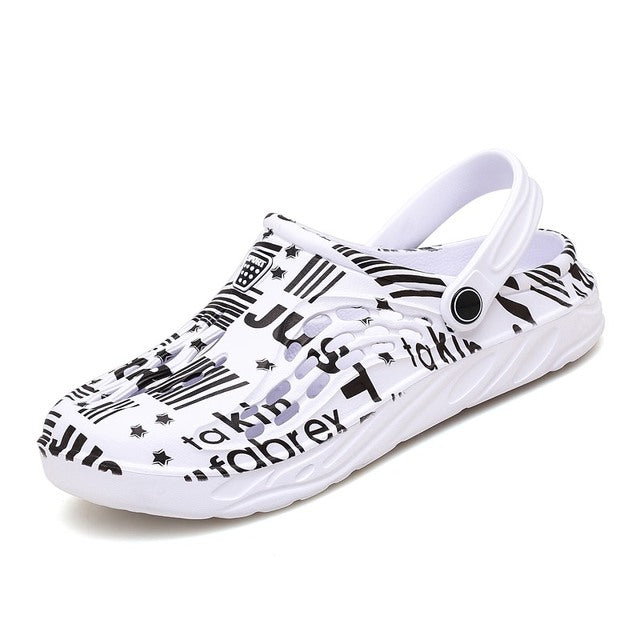 azfleek Sandals Unisex Breathable Slippers Sandals Outdoor Fashion Casual Clogs White / 6