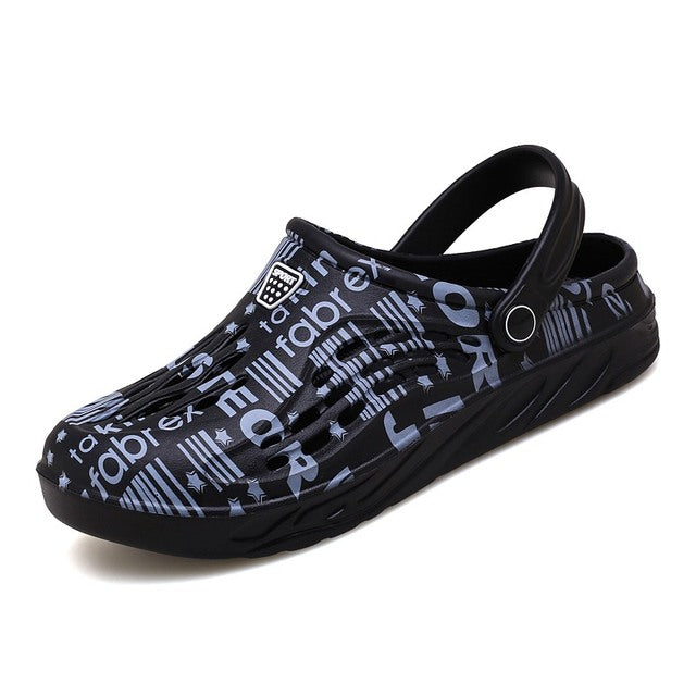 azfleek Sandals Unisex Breathable Slippers Sandals Outdoor Fashion Casual Clogs Black / 5