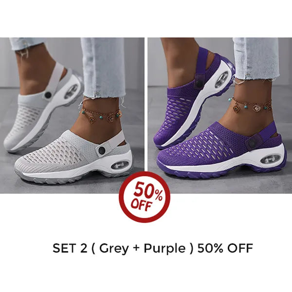 ⭐ Last Day Sale 50% OFF ⭐Women's Orthopedic Clogs With Air Cushion Support to Reduce Back and Knee Pressure