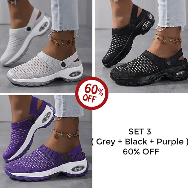 ⭐ Last Day Sale 50% OFF ⭐Women's Orthopedic Clogs With Air Cushion Support to Reduce Back and Knee Pressure
