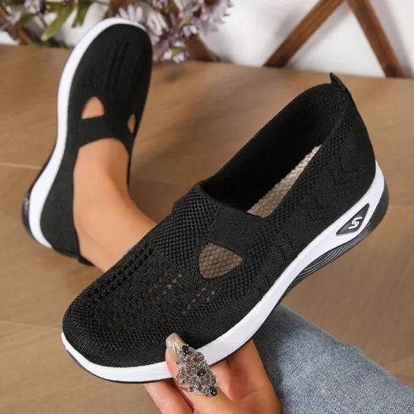 Women's comfortable breathable knitted sneakers