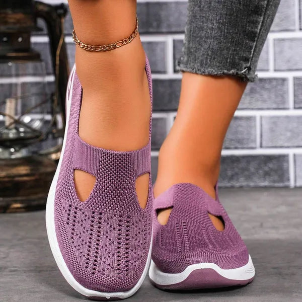 Women's comfortable breathable knitted sneakers