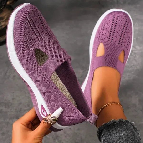 Women's comfortable breathable knitted sneakers