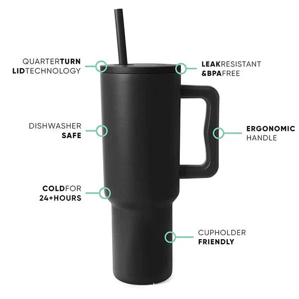 40 OZ TUMBLER WITH HANDLE