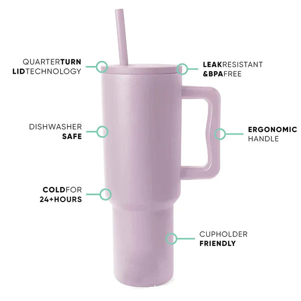 40 OZ TUMBLER WITH HANDLE