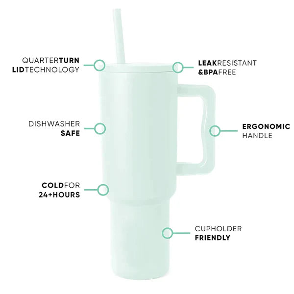 40 OZ TUMBLER WITH HANDLE