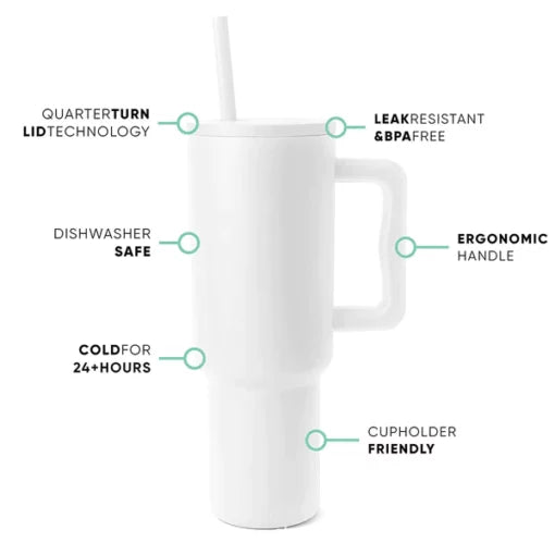 40 OZ TUMBLER WITH HANDLE