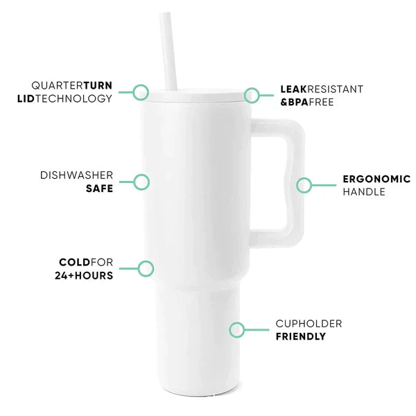 40 OZ TUMBLER WITH HANDLE