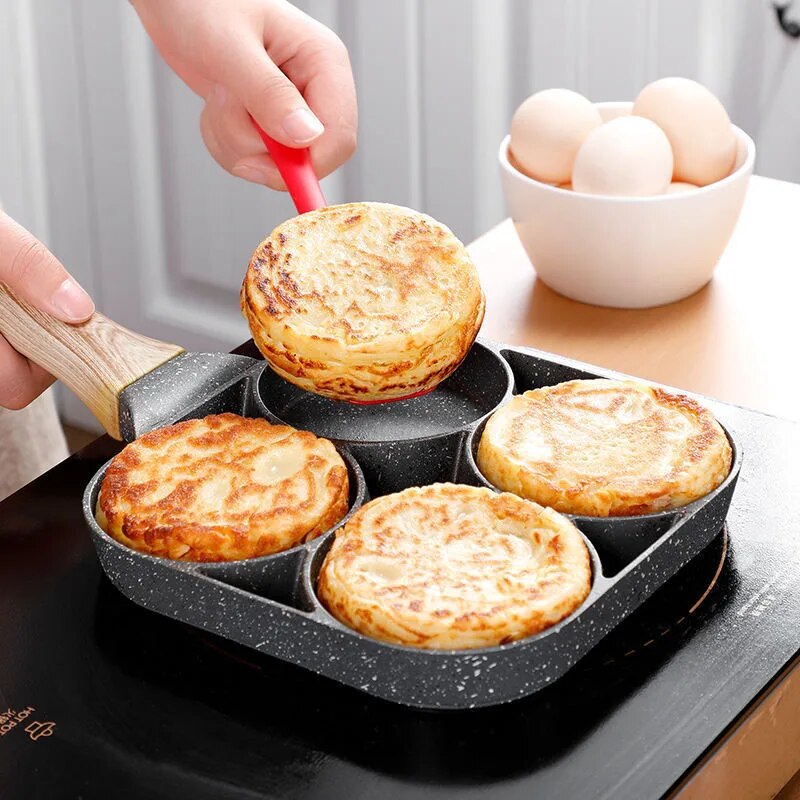 4-hole Egg and Pancake Frying Pan - SAVVY LUXE